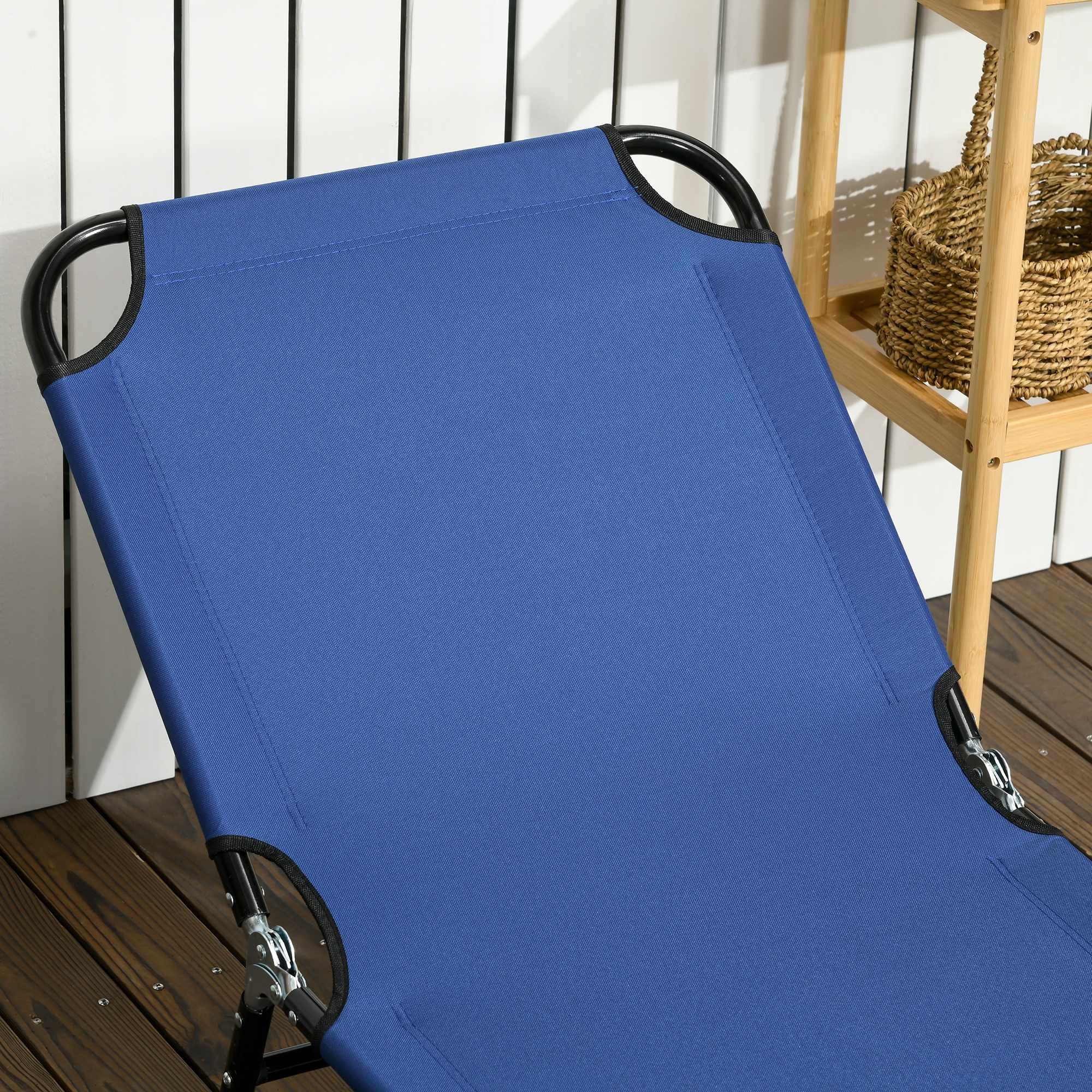 2-delat hopfällbart solsängset, ryggstöd med 5 positioner