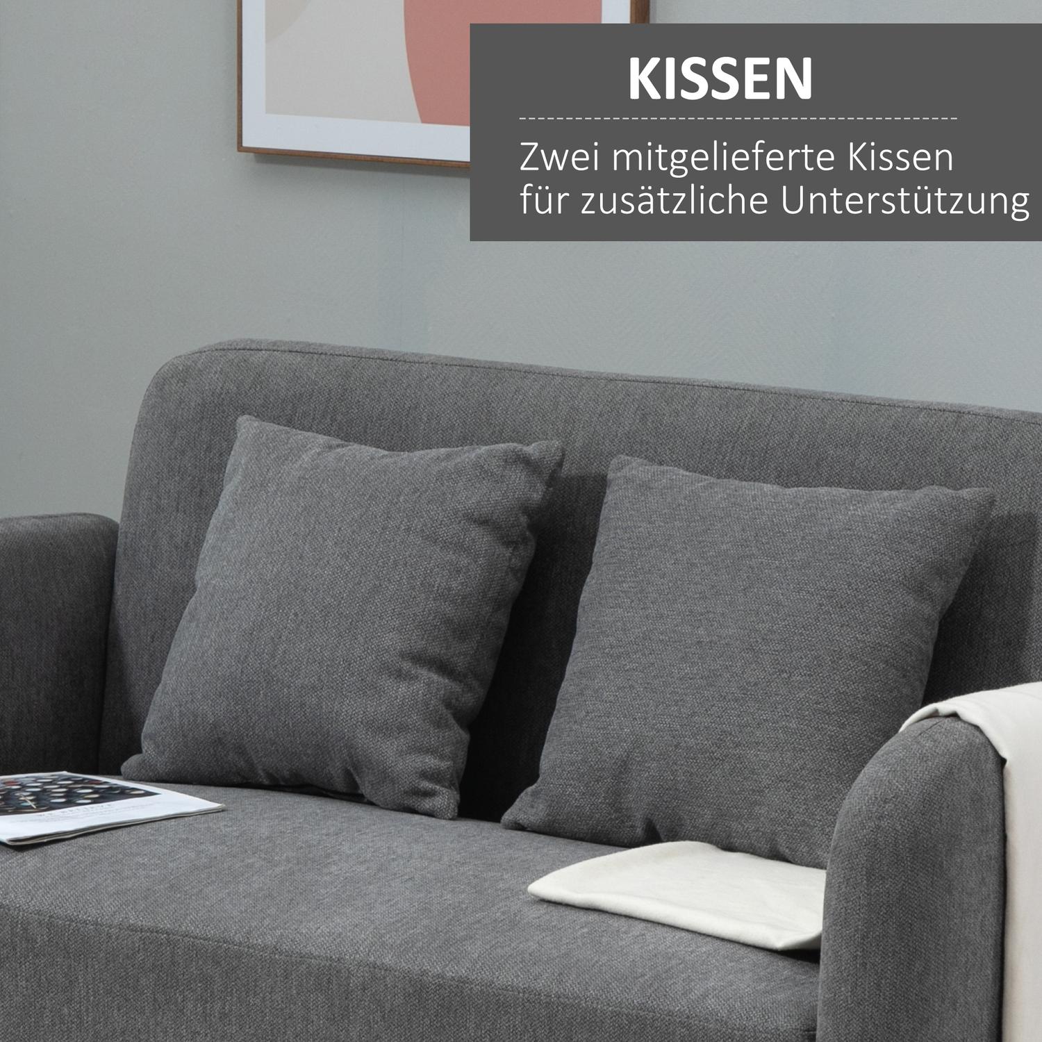 2-sits Loveseat soffa, sammetslen polyester, justerbart fotstöd