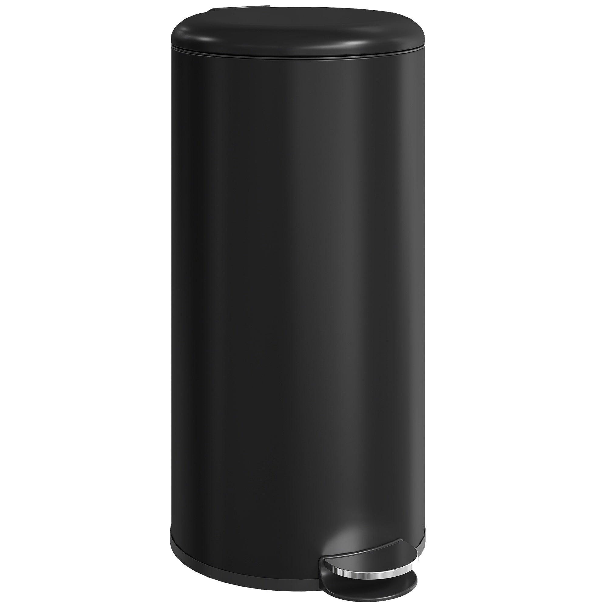 30L pedalhink med mjukstängande lock, svart