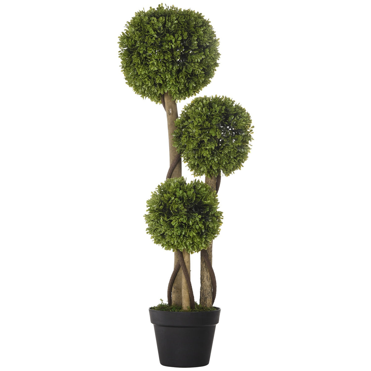 90 cm UV-geschützter Buchsbaum im Topf – Indoor/Outdoor