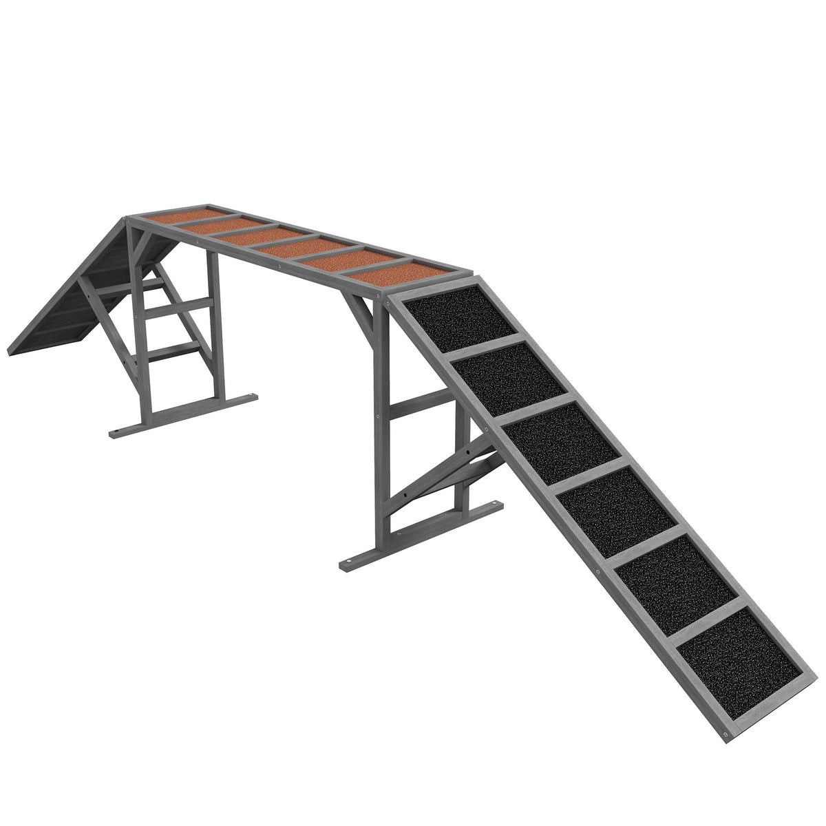 Agilityramp för hundar, halkfri, 35 mm lutning, 40 kg kapacitet