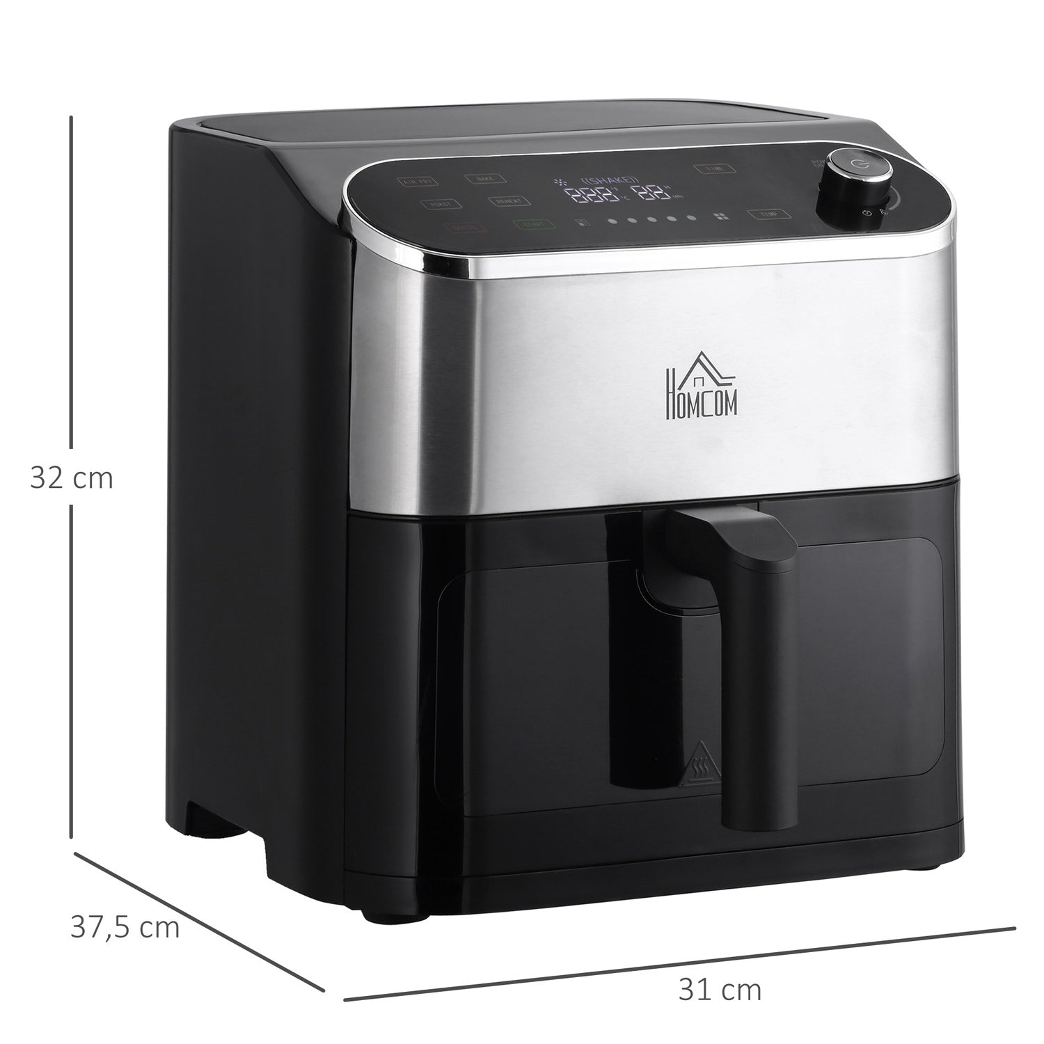 Air Fryer med pekskärm, 6,5L, 1350W, non-stick korg