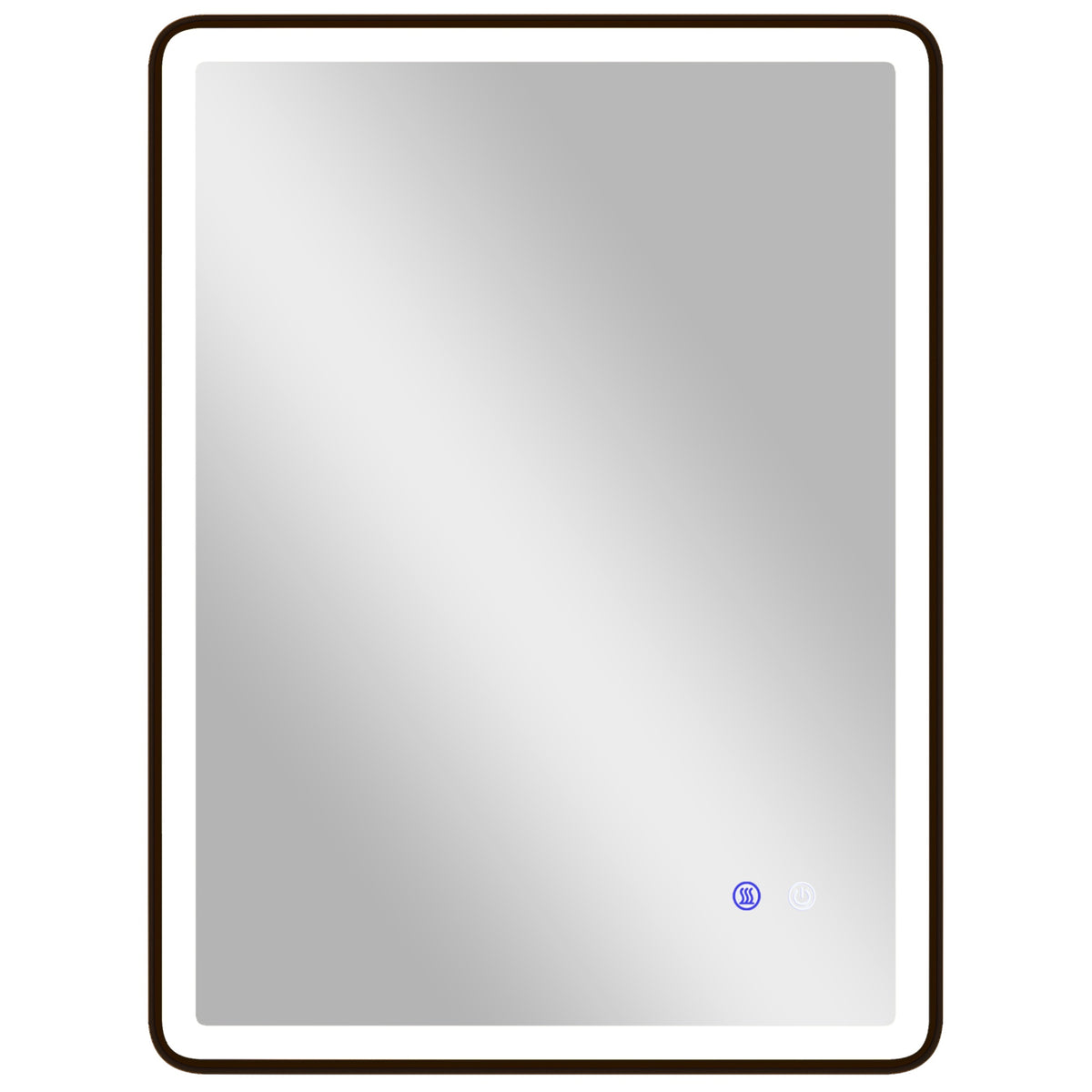 Anti-imma LED badrumsspegel, dimbar, 80x60 cm