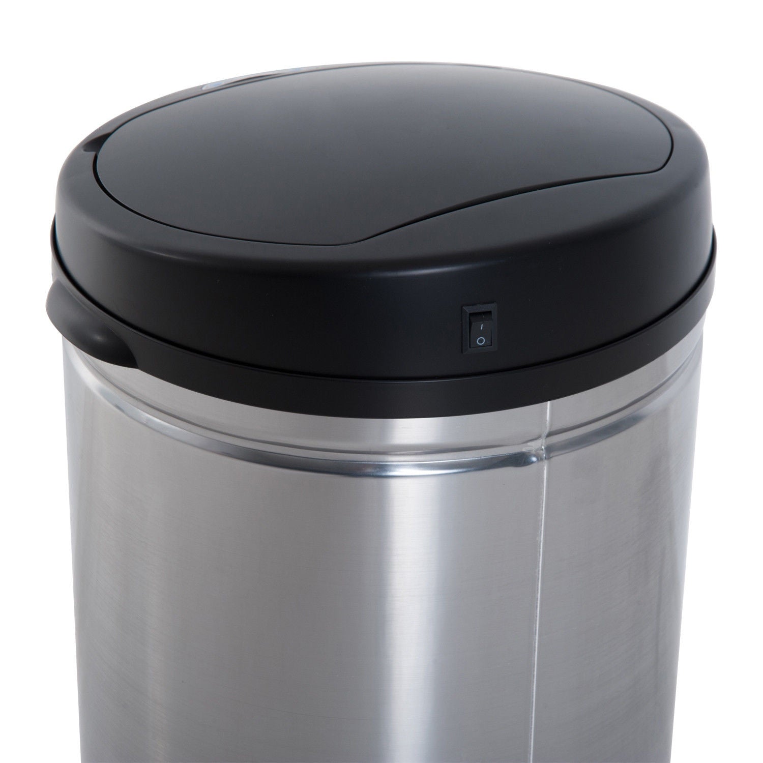 Automatisk 30L sensor soptunna – rostfritt stål, rund