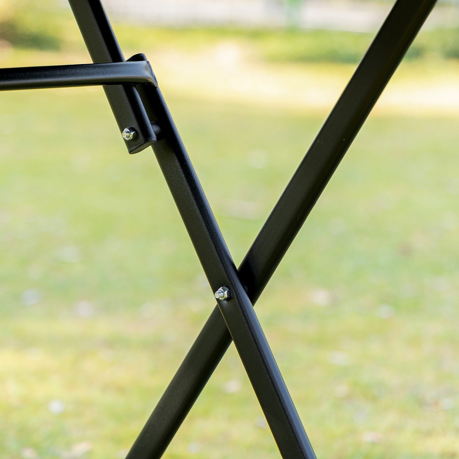 Balkongfällbara set – 2 stolar & bord, metallnät