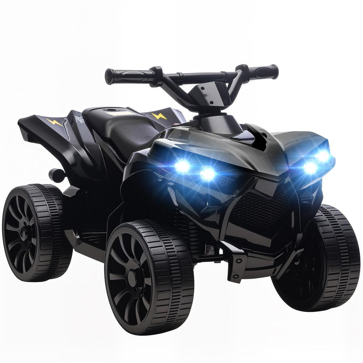 Barnens elektriska fyrhjuling 6V med fram/bak, musik, LED