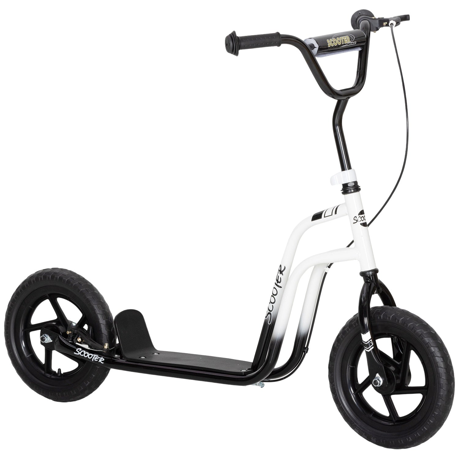 Barnsparkcykel, justerbart styre, stora hjul, åldrar 5-12