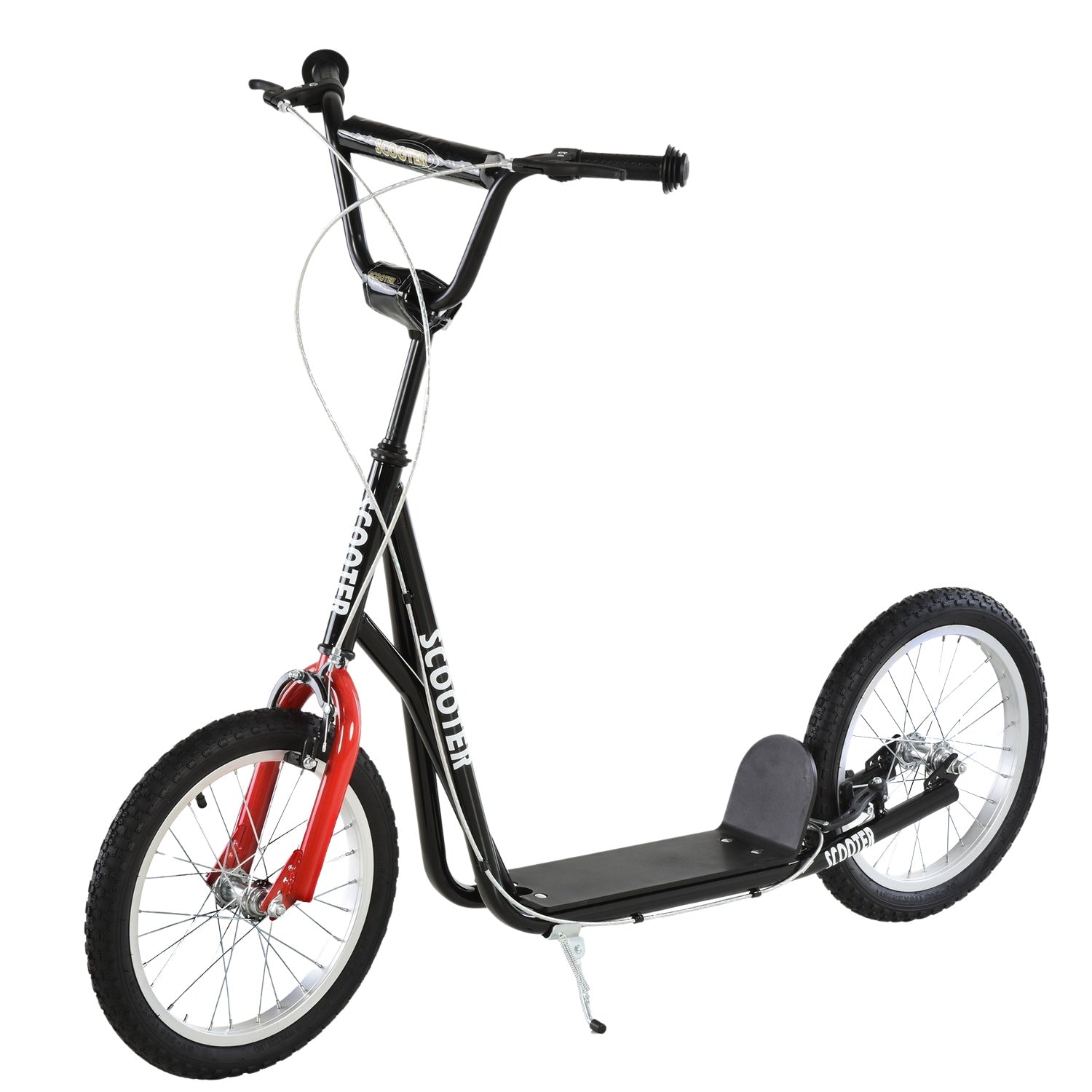 Barnsparkcykel, luftdäck, handbroms, blå