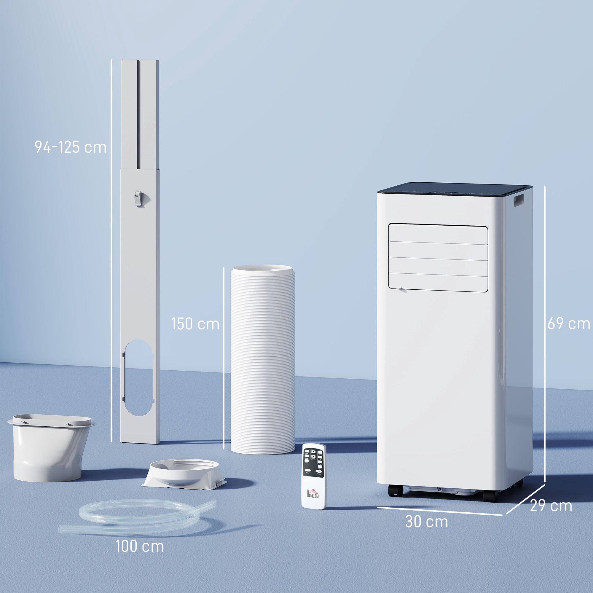 Bärbar luftkonditionering, 7 000 BTU, 3-i-1-system