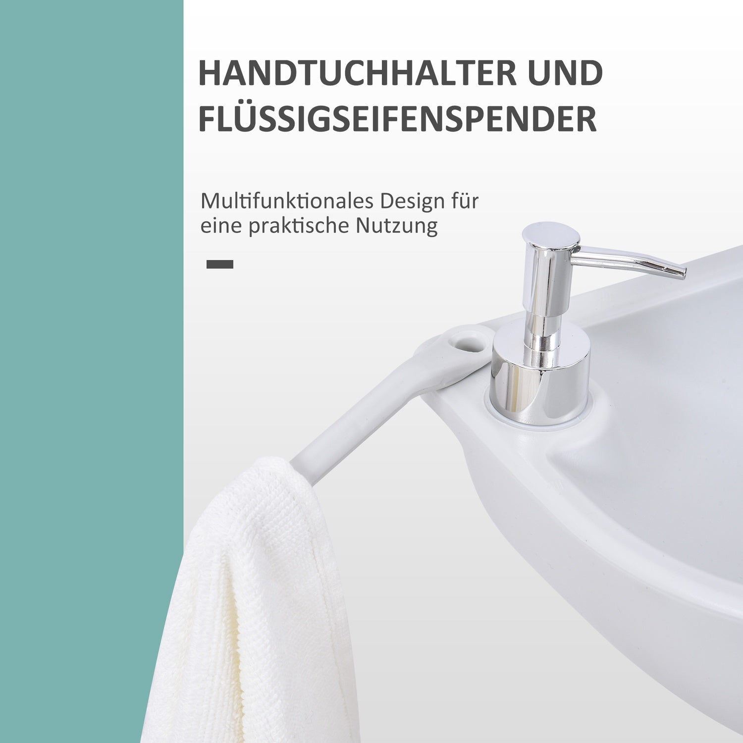 Bärbar utomhuscampinghandfat med handduksställ, 17L tank