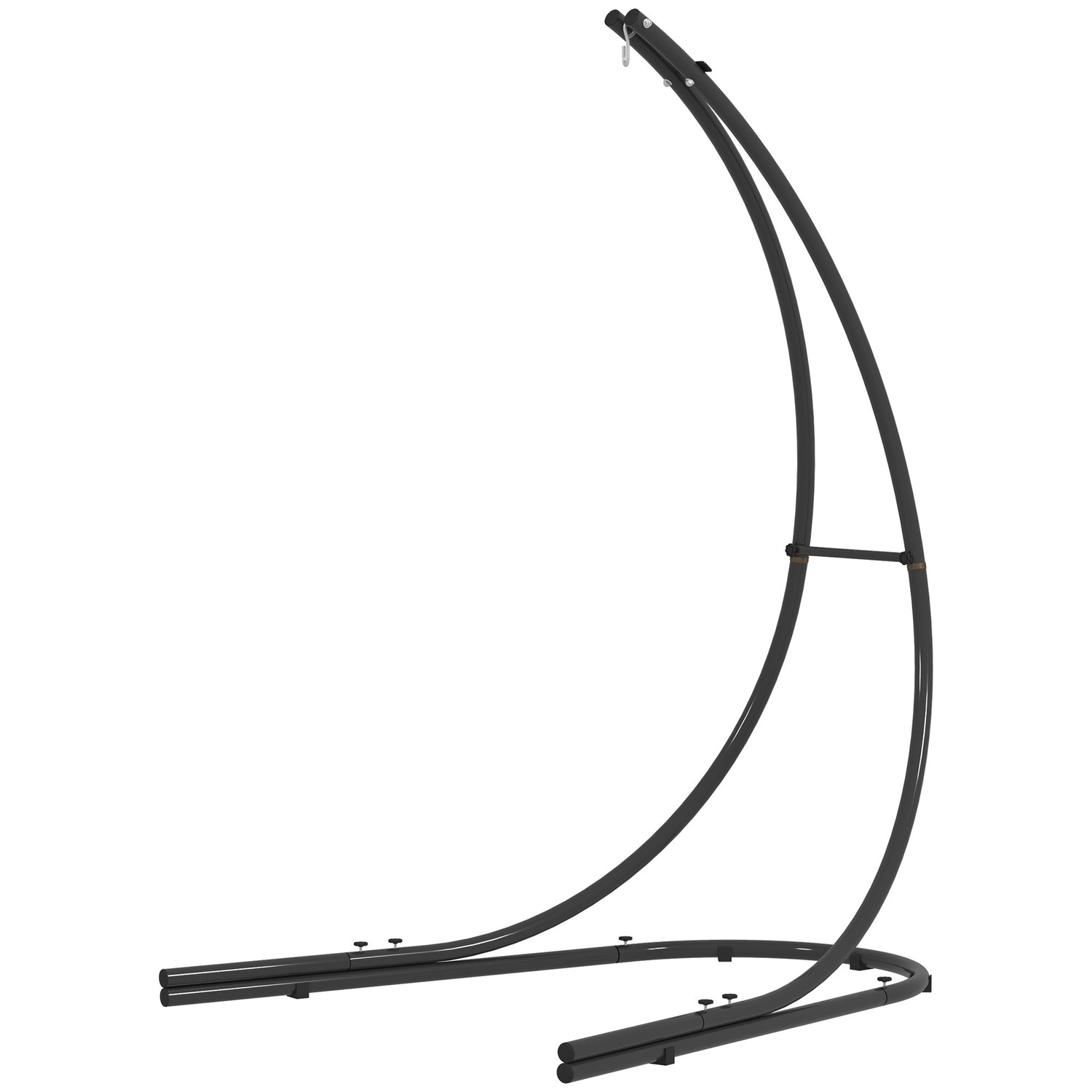 C-Shape hängande stolsram i metall, inomhus/utomhus, kapacitet 150 kg