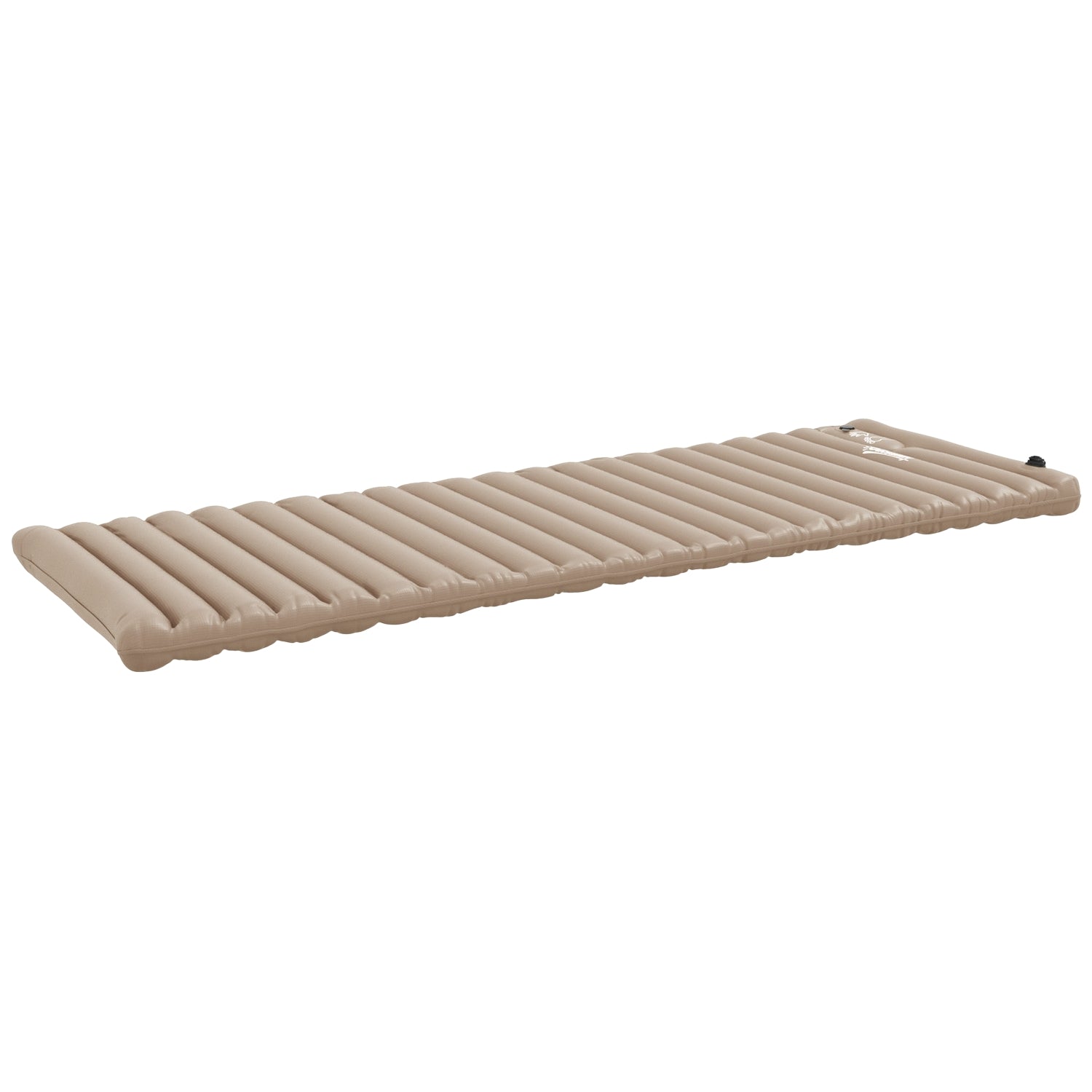 Campingluftmadrass Med Fotpump, Vattenavvisande, Khaki