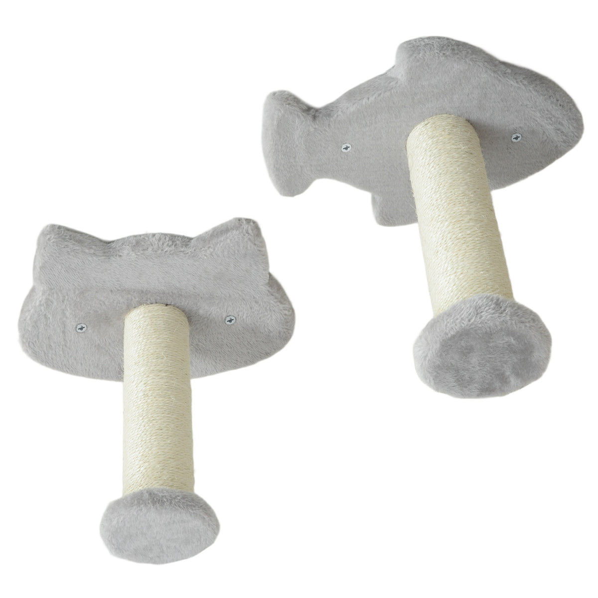 Set d'escalade murale pour chat, 4 pièces avec marches et poteaux en sisal