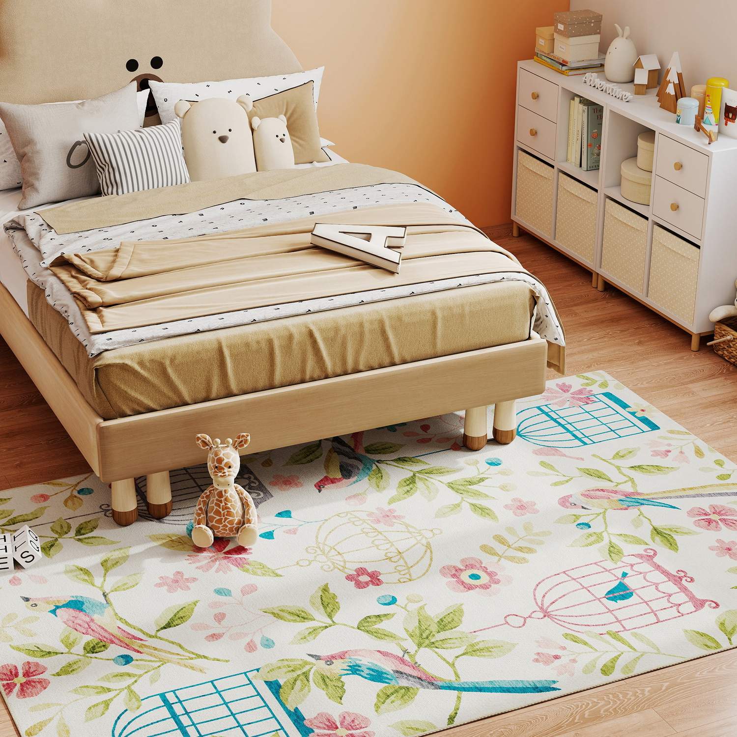 Country Matta, Polyester, Halkfri, Lättskött, 200x140 cm