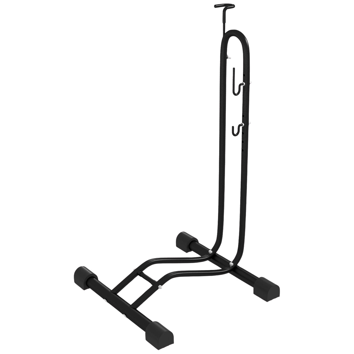 Support à vélo en métal – vertical et horizontal, résistant aux intempéries, 45x44x118cm