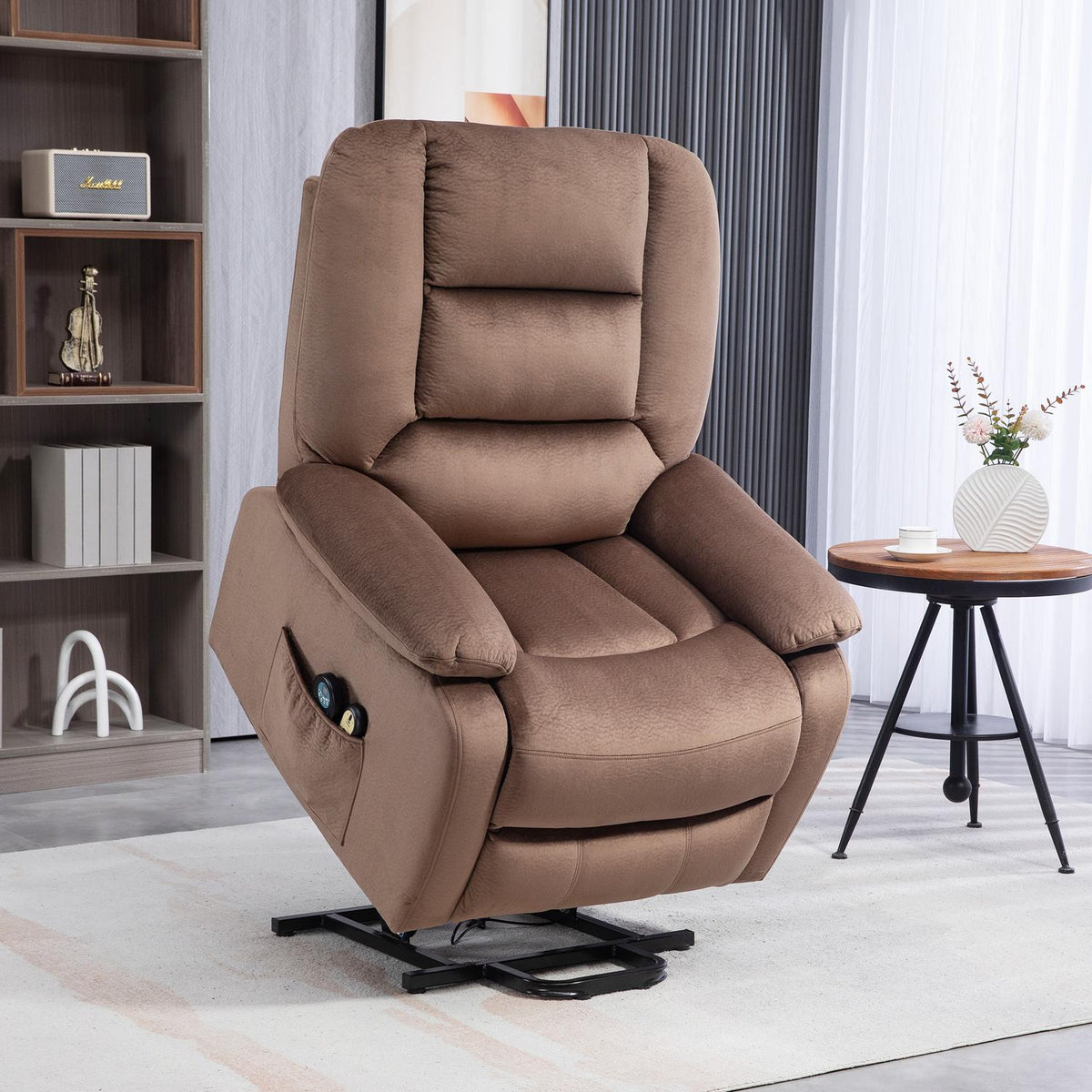 Poltrona relax elettrica con alzapersona, massaggio e riscaldamento
