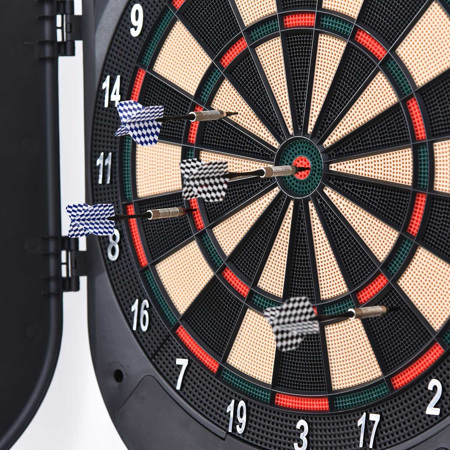 Elektronisk darttavla med dörr, automatisk poängsättning, 26 spel
