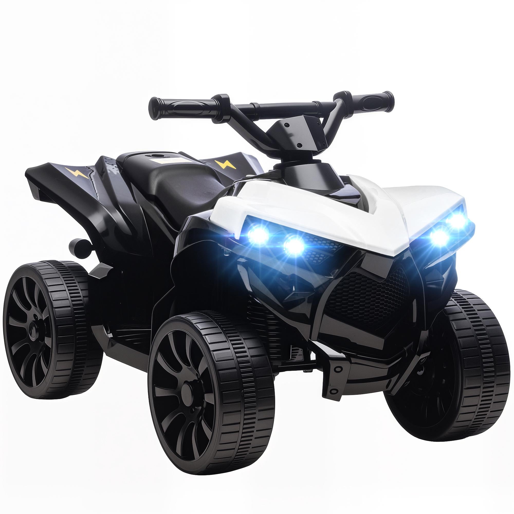 Elfyrhjuling för barn – 6V-motor, musik, strålkastare, 3-6 år