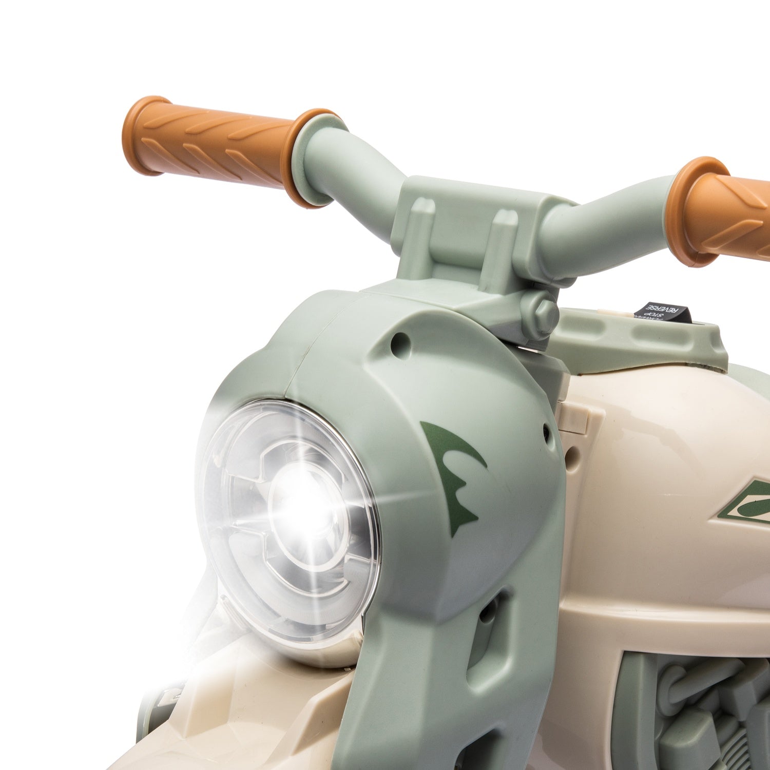 Elmotorcykel för barn, 6V barnmotorcykel med musik, blåser 2,5-3 km/h, för 2-5 år gamla barn