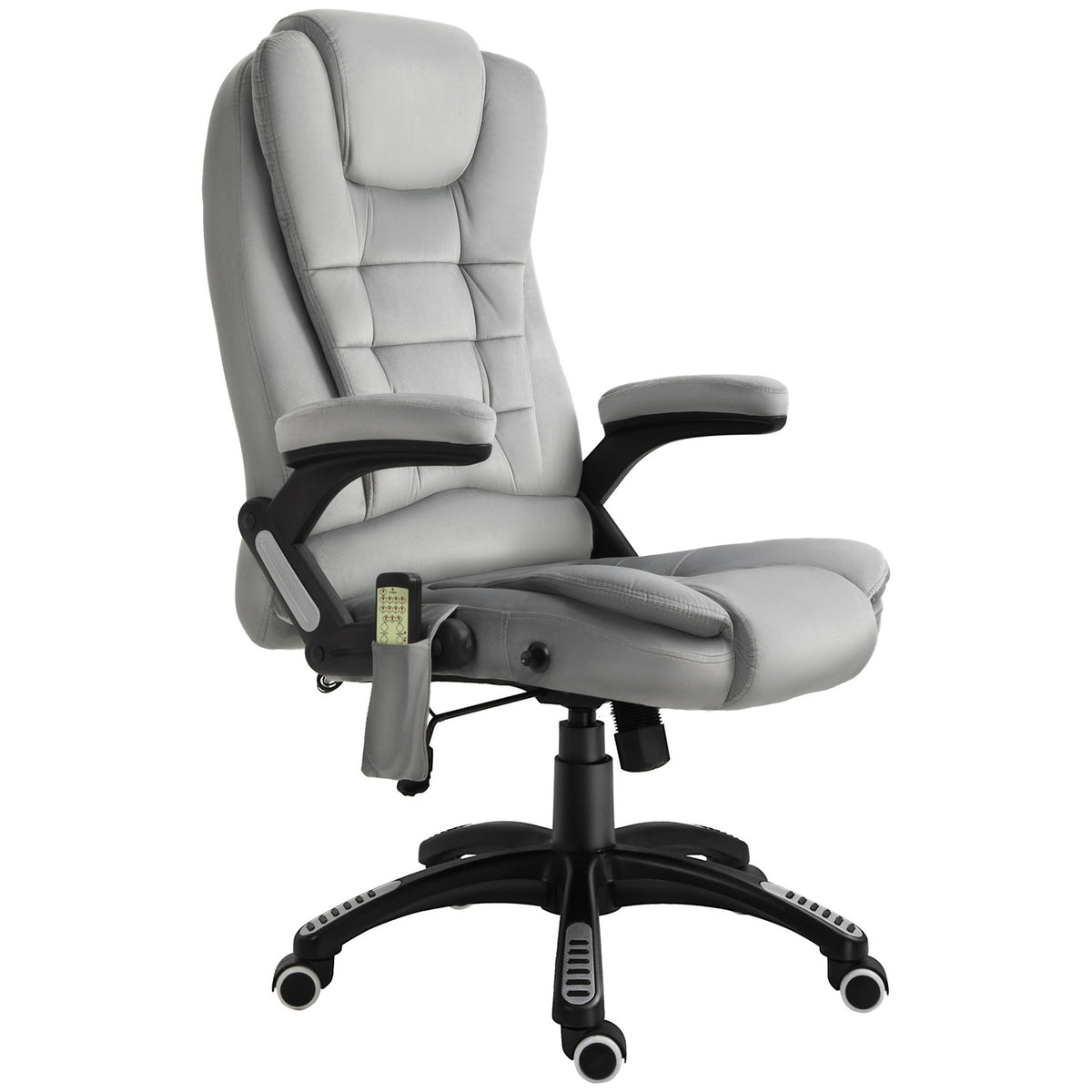Poltrona massaggiante ergonomica grigia – regolabile in altezza ufficio/gaming