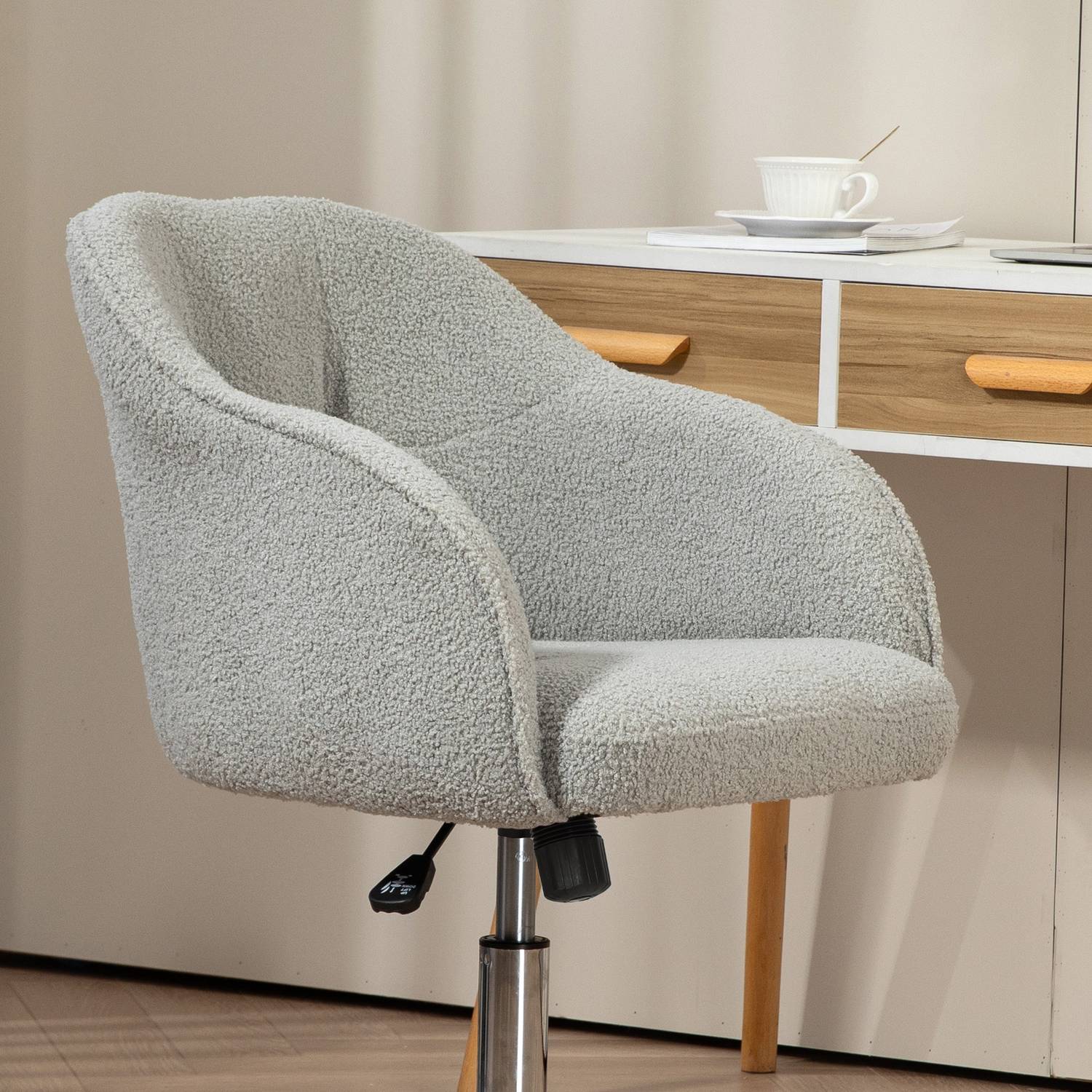 Ergonomisk kontorsstol, Teddy Fleece, Justerbar höjd