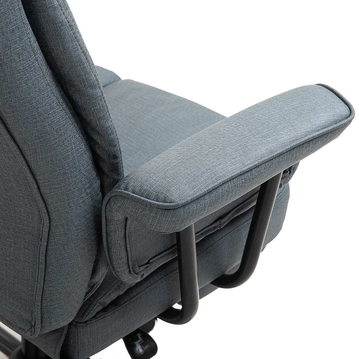 Sedia da ufficio ergonomica, regolabile con poggiatesta e poggiapiedi