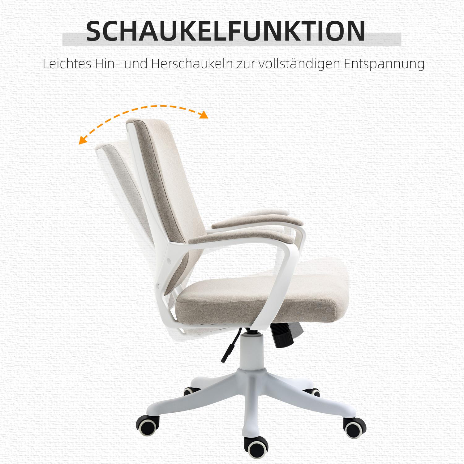 Ergonomisk kontorsstol – justerbar, vadderad, vridbar
