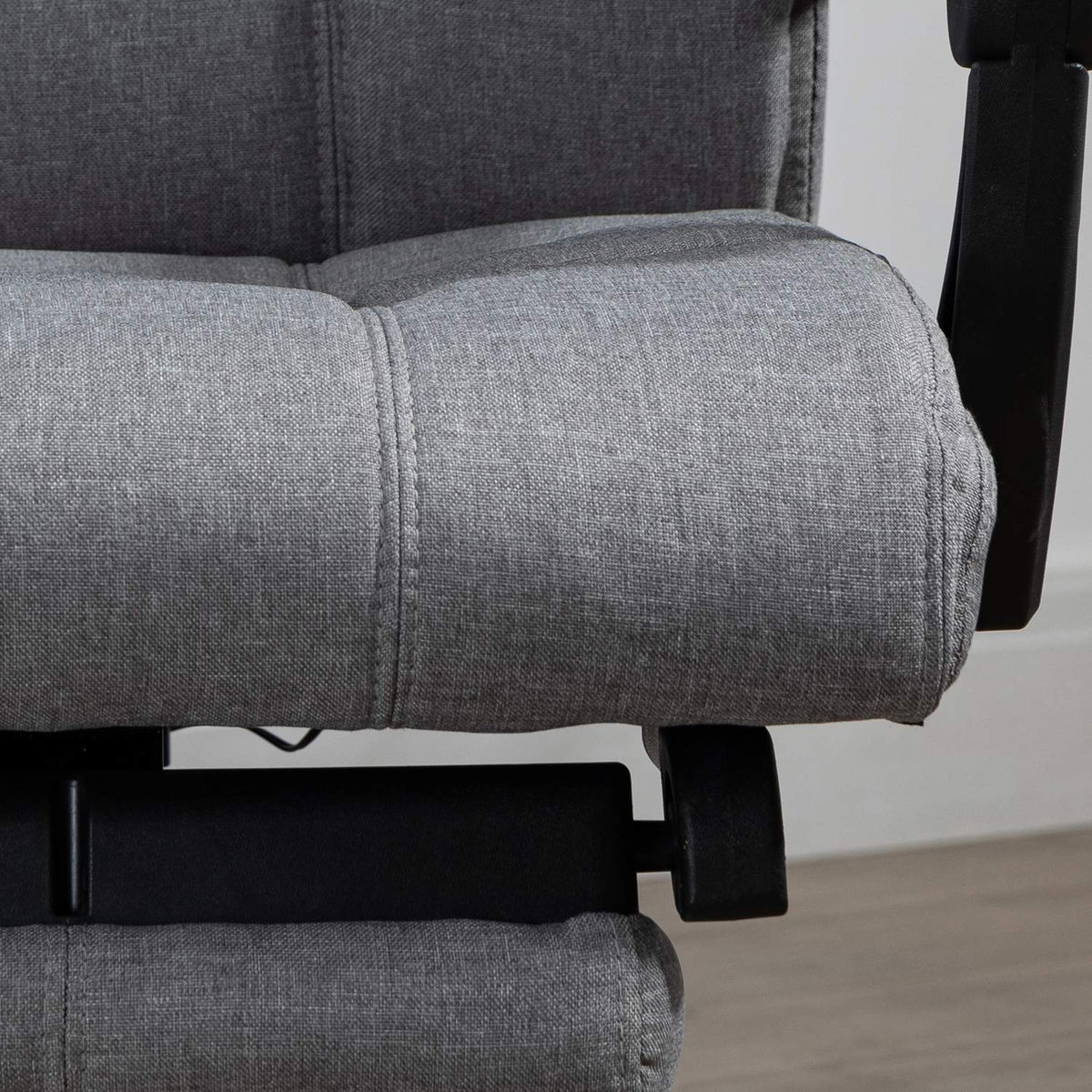 Chaise de bureau ergonomique avec massage & chauffage lombaire, gris