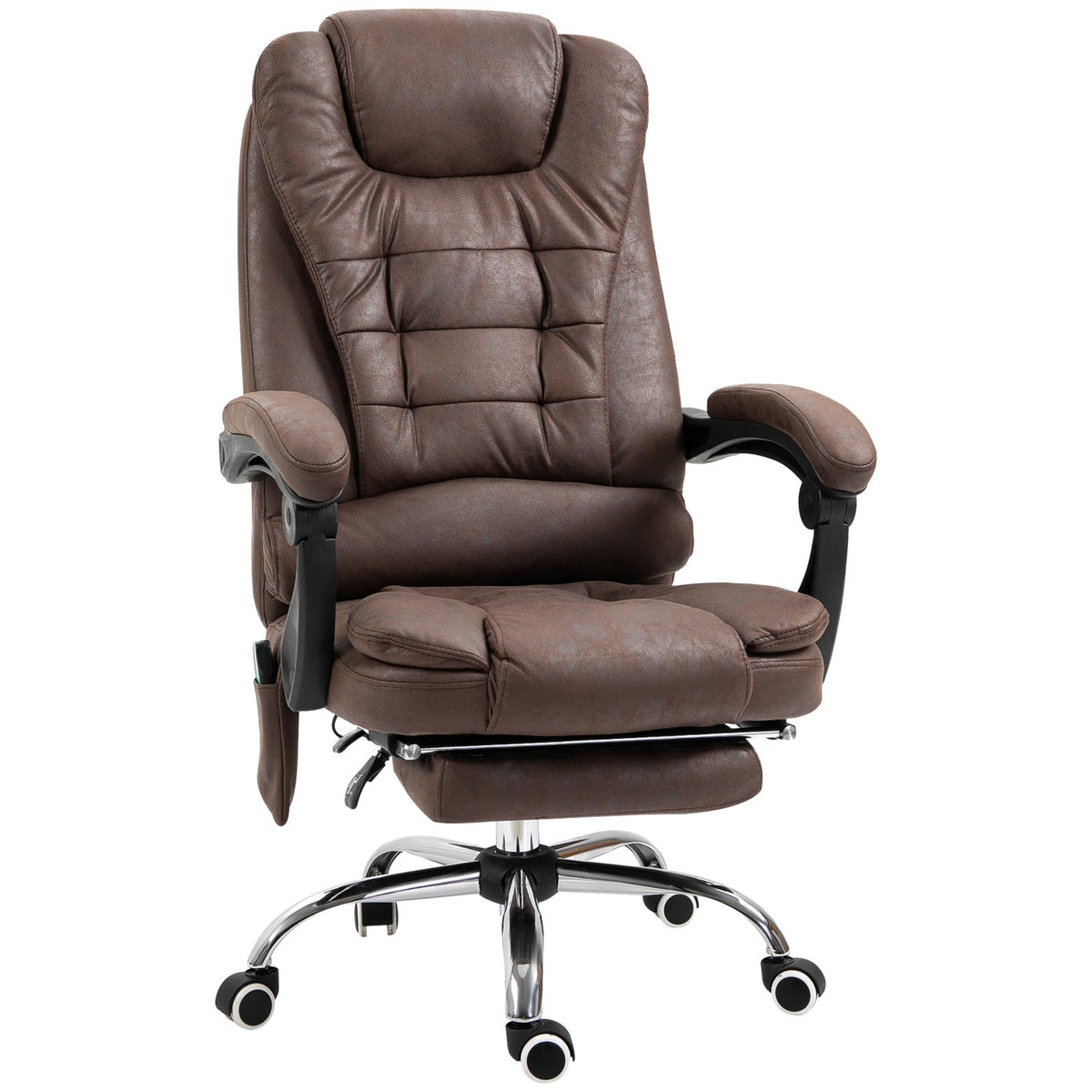 Chaise de bureau ergonomique avec massage, inclinaison et chauffage