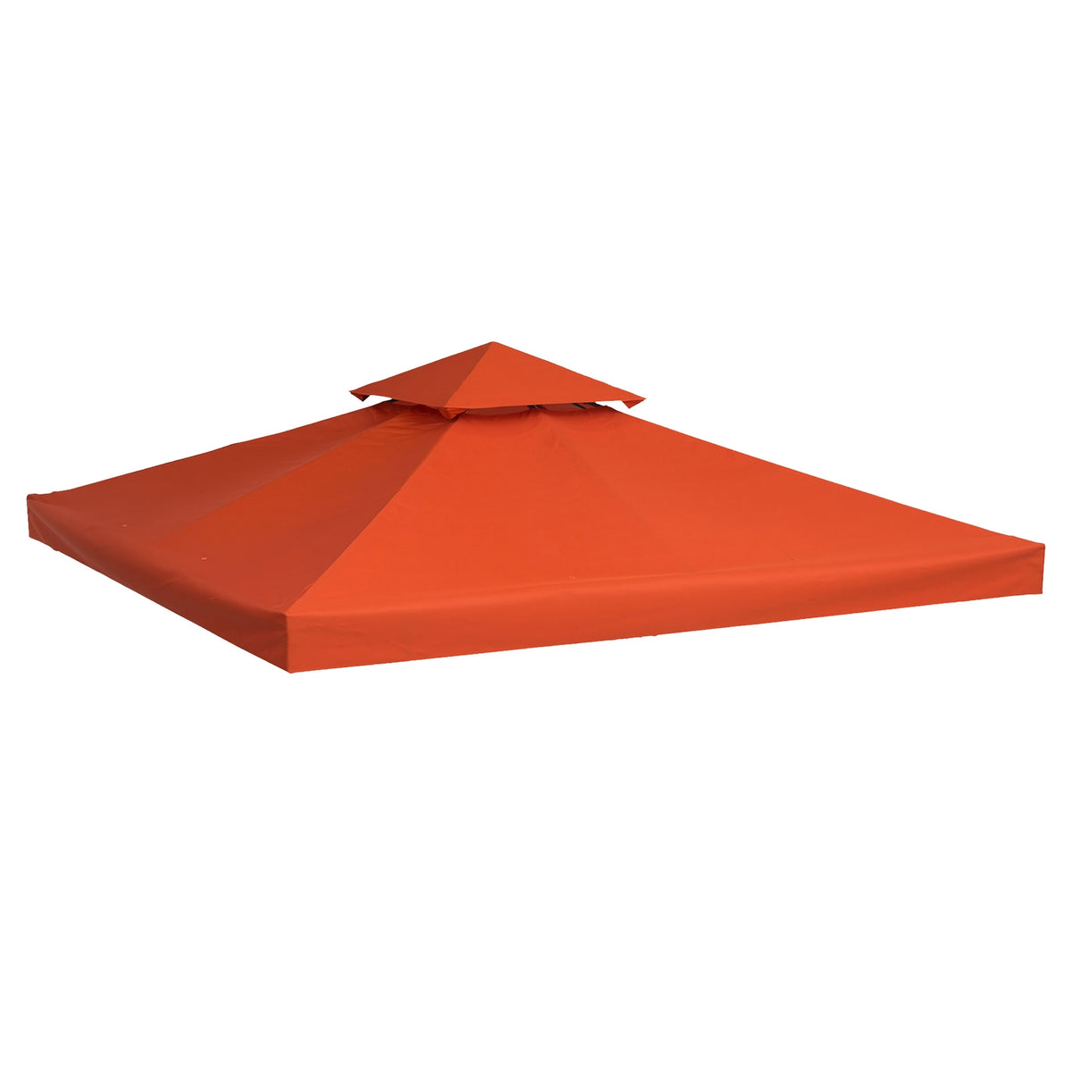 Pavillon-Ersatzdach, rostroter Polyester, 3x3M