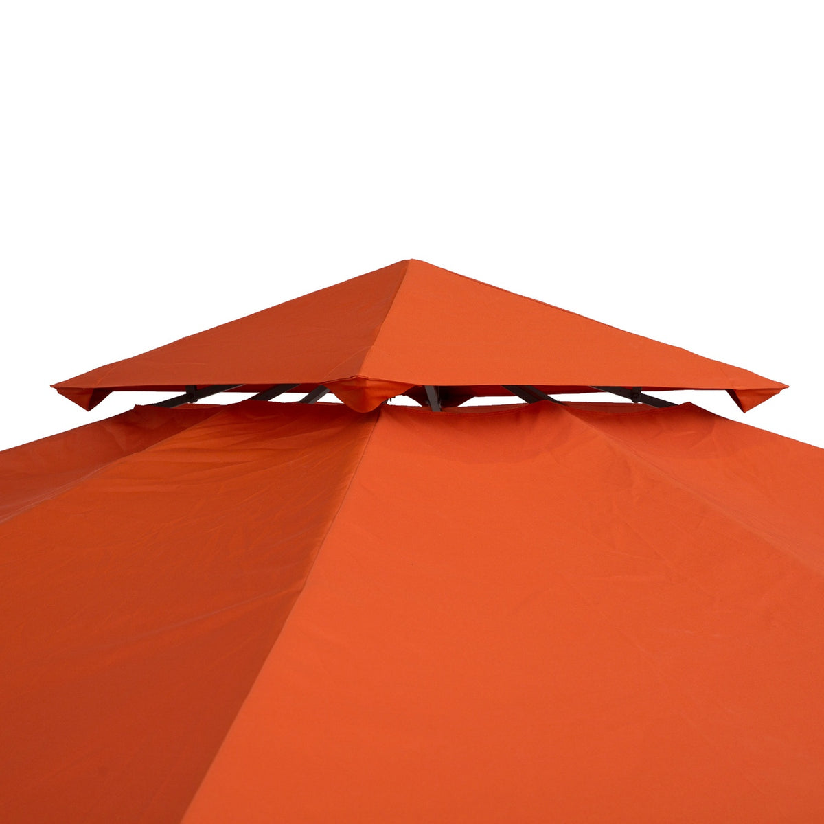 Toit de rechange pour tonnelle, polyester rouge rouille, 3x3M
