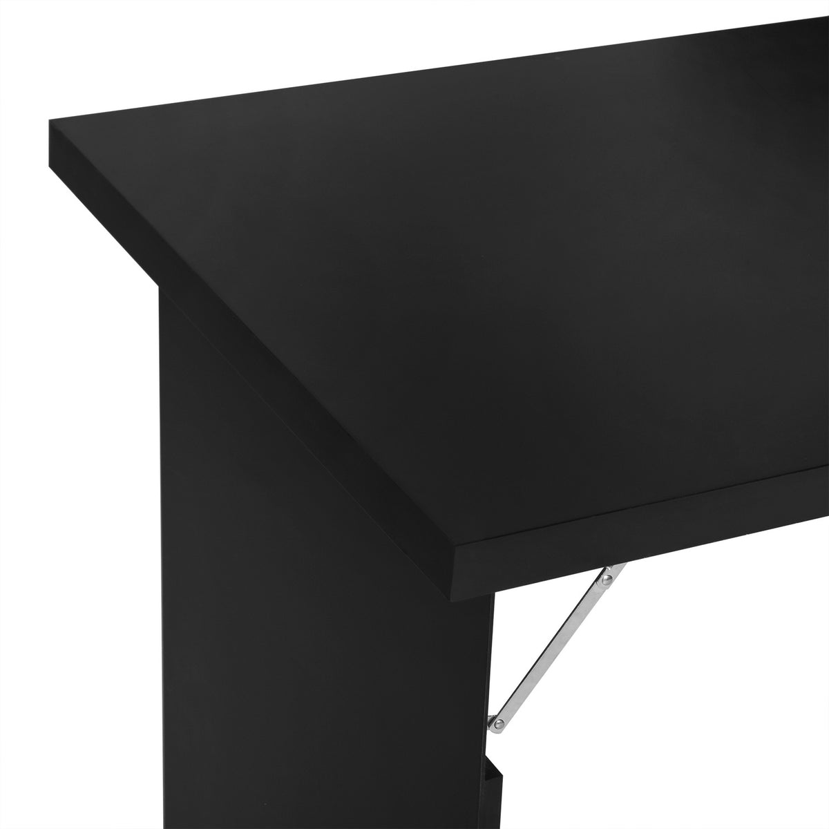 Fällbart Väggskrivbord med Blackboard, Svart 60x94,5x147 cm