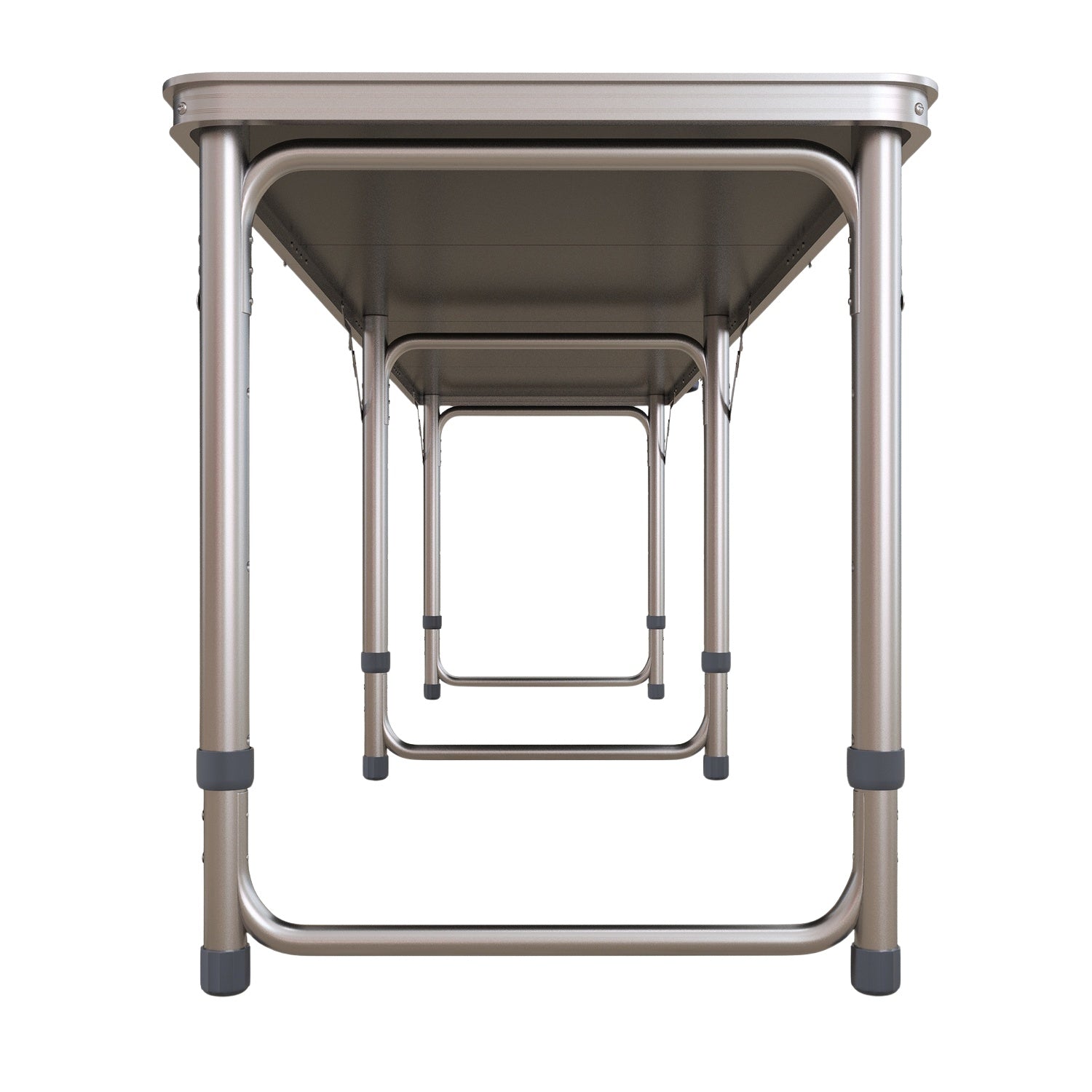 Fällbart ölpongbord 240x60 cm – Justerbart svart aluminium
