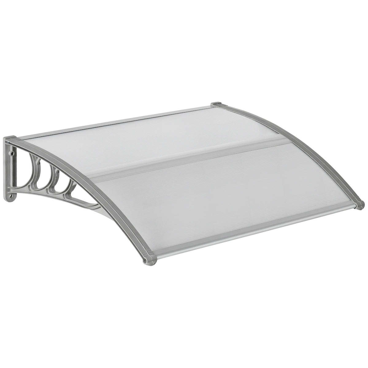 Pensilina per porta d'ingresso 100x75 cm protezione UV e intemperie