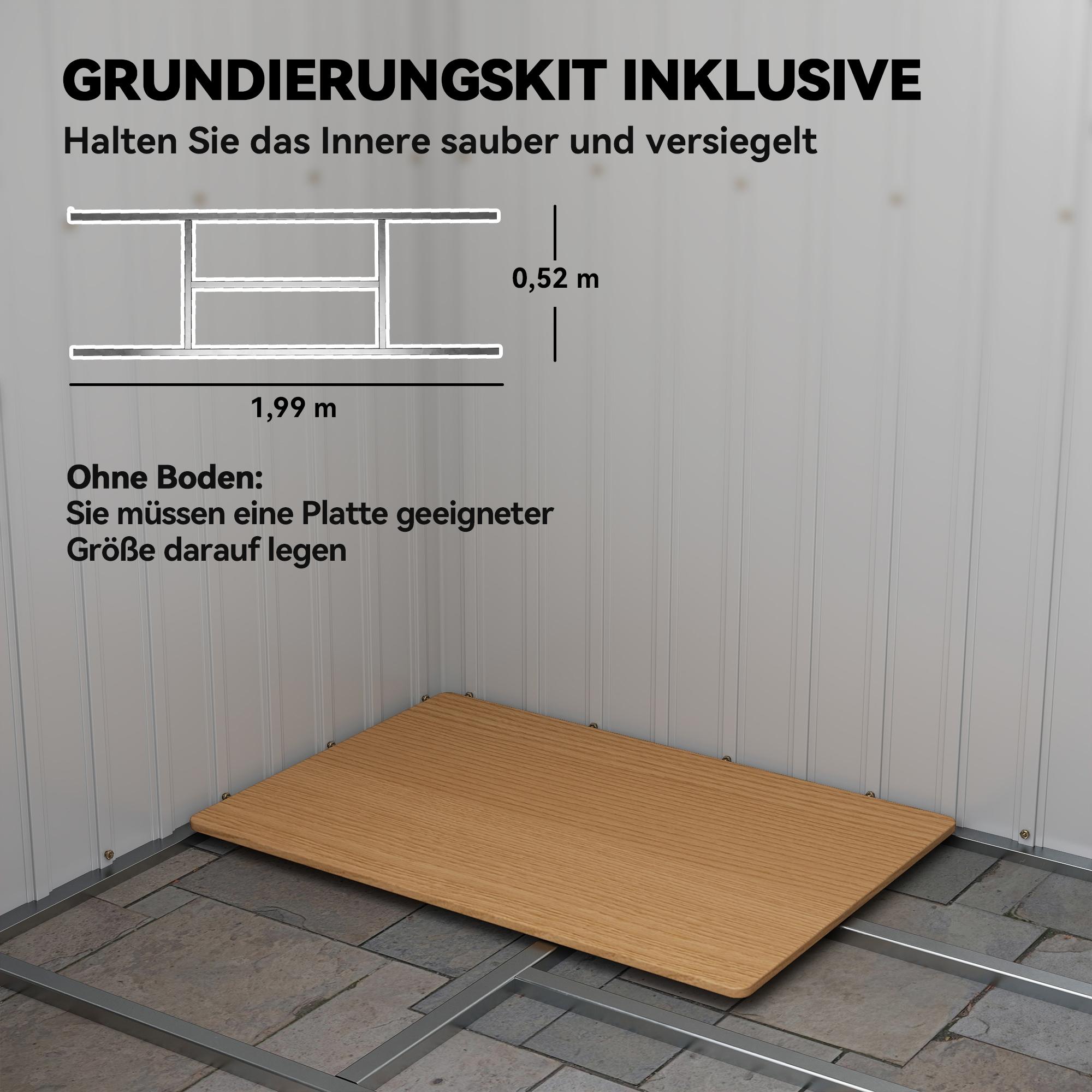 Förråd för utomhusbruk, ventilationsfönster, skjutdörrar, stål, 213x130x172 cm