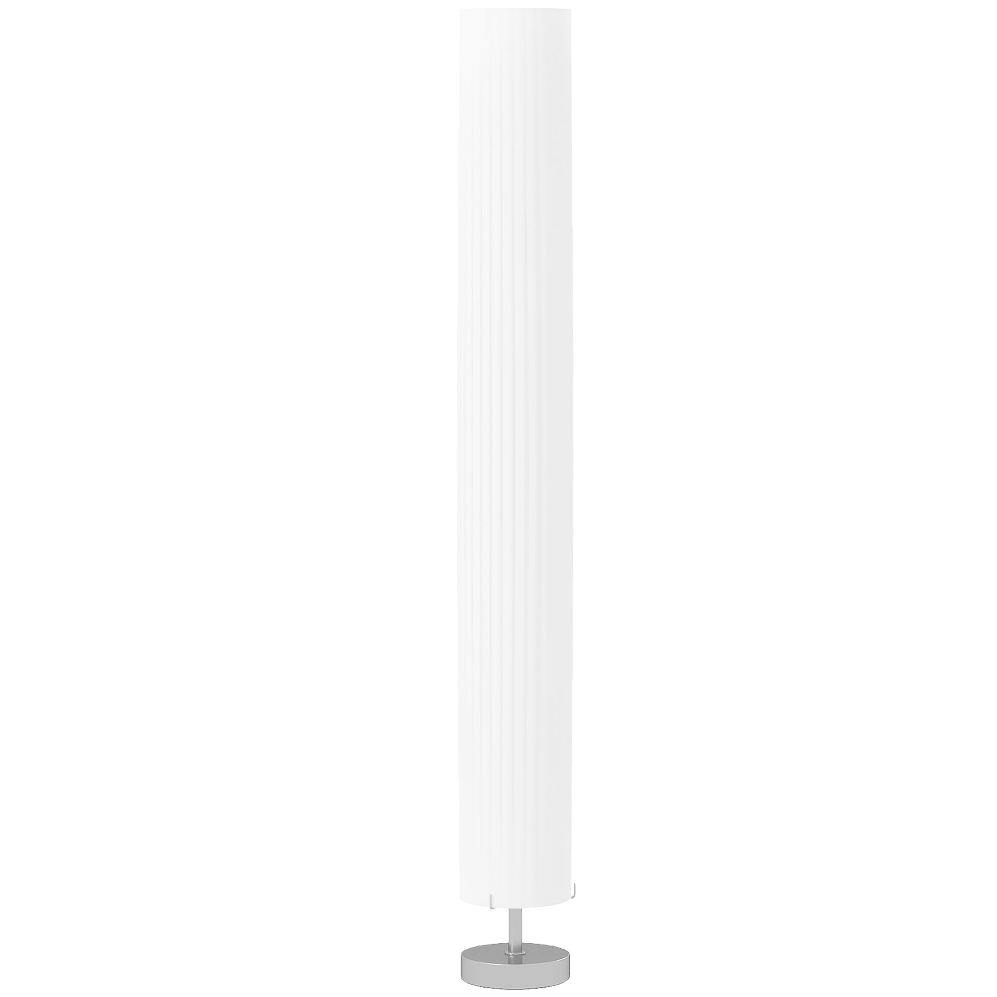 Golvlampa, rostfritt stål, E27-sockel, 120 cm