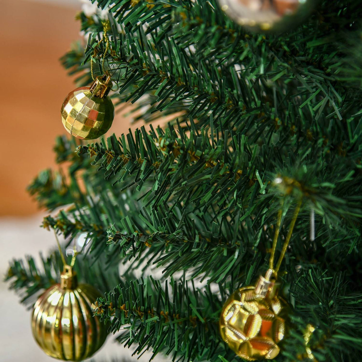 Sapin de Noël vert avec 390 pointes et support robuste