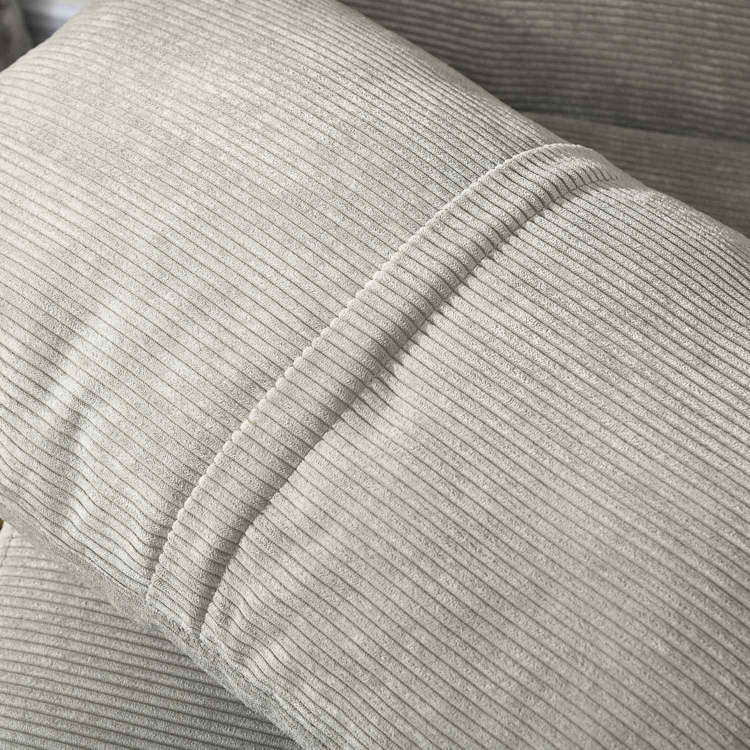 Grå sammetsbäddsoffa med justerbart ryggstöd, 141cm