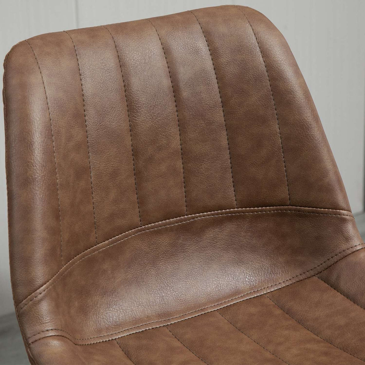 Höhenverstellbare Barhocker aus Kunstleder, 2er-Set