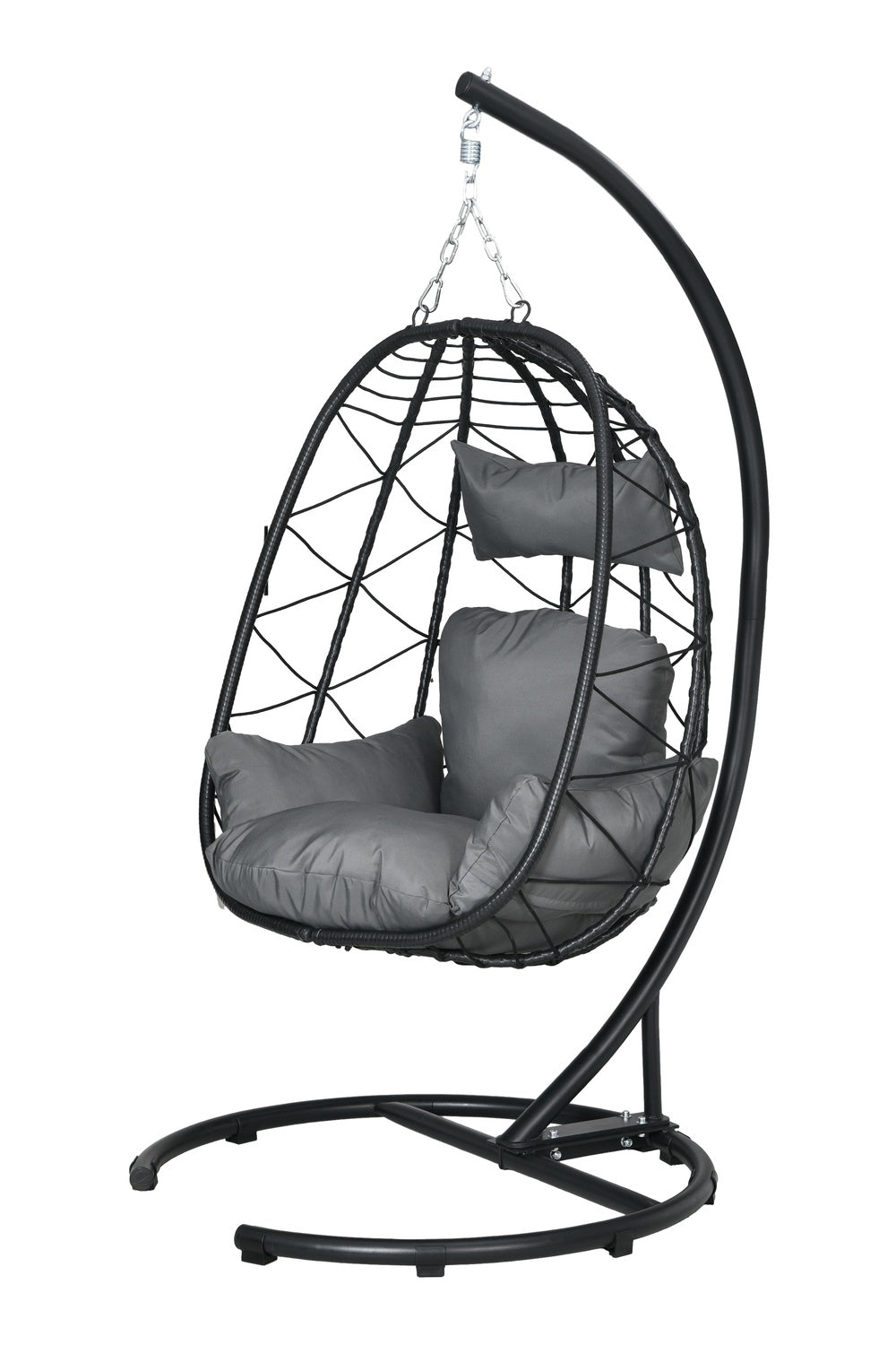 Fauteuil suspendu en rotin, 195 cm, intérieur/extérieur, capacité 150 kg