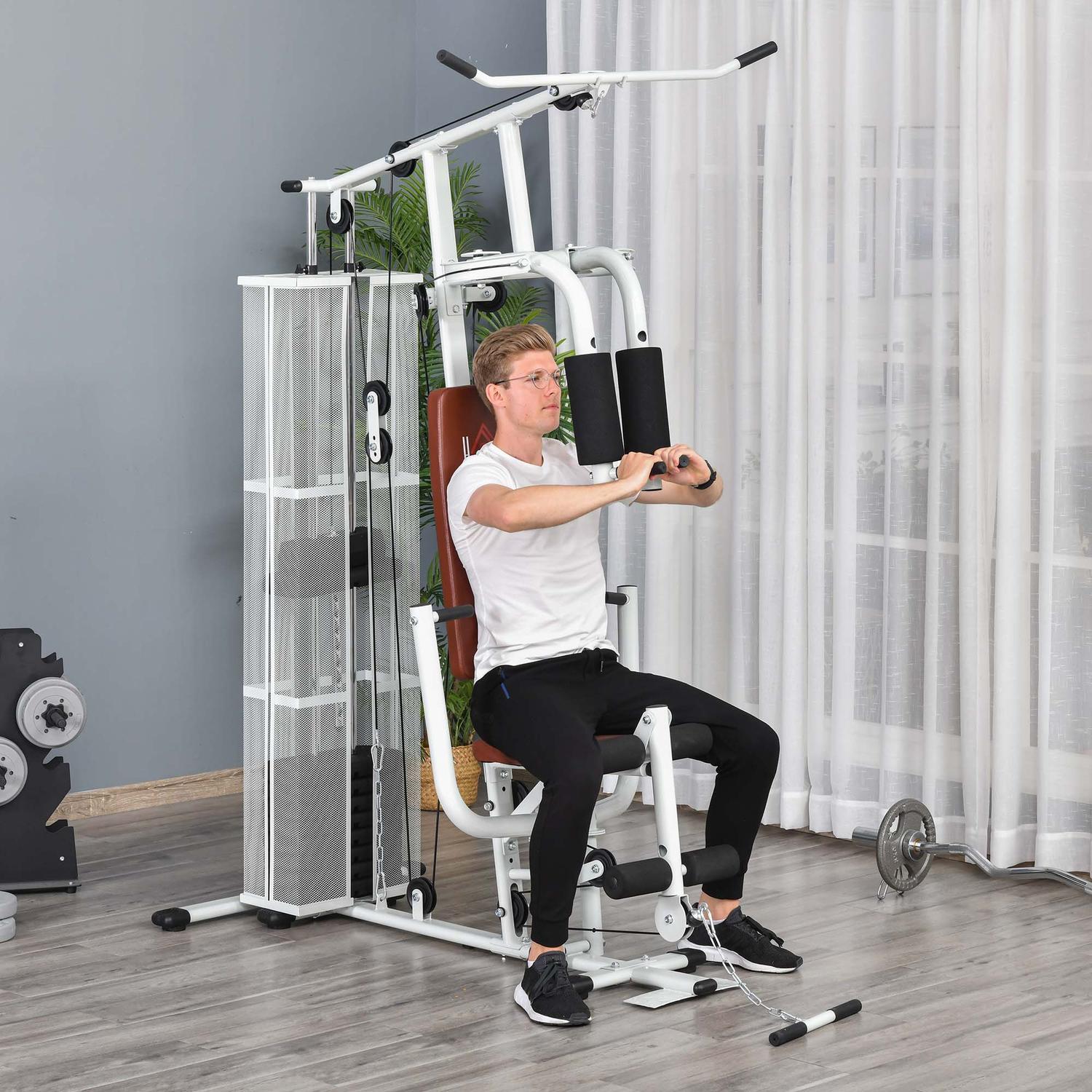 Home Gym Station, 45kg Totalt, Press Arm & Ben Developer