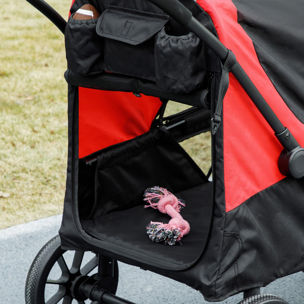 Klappbarer Haustierbuggy für grosse Hunde und Katzen, bis zu 30 kg