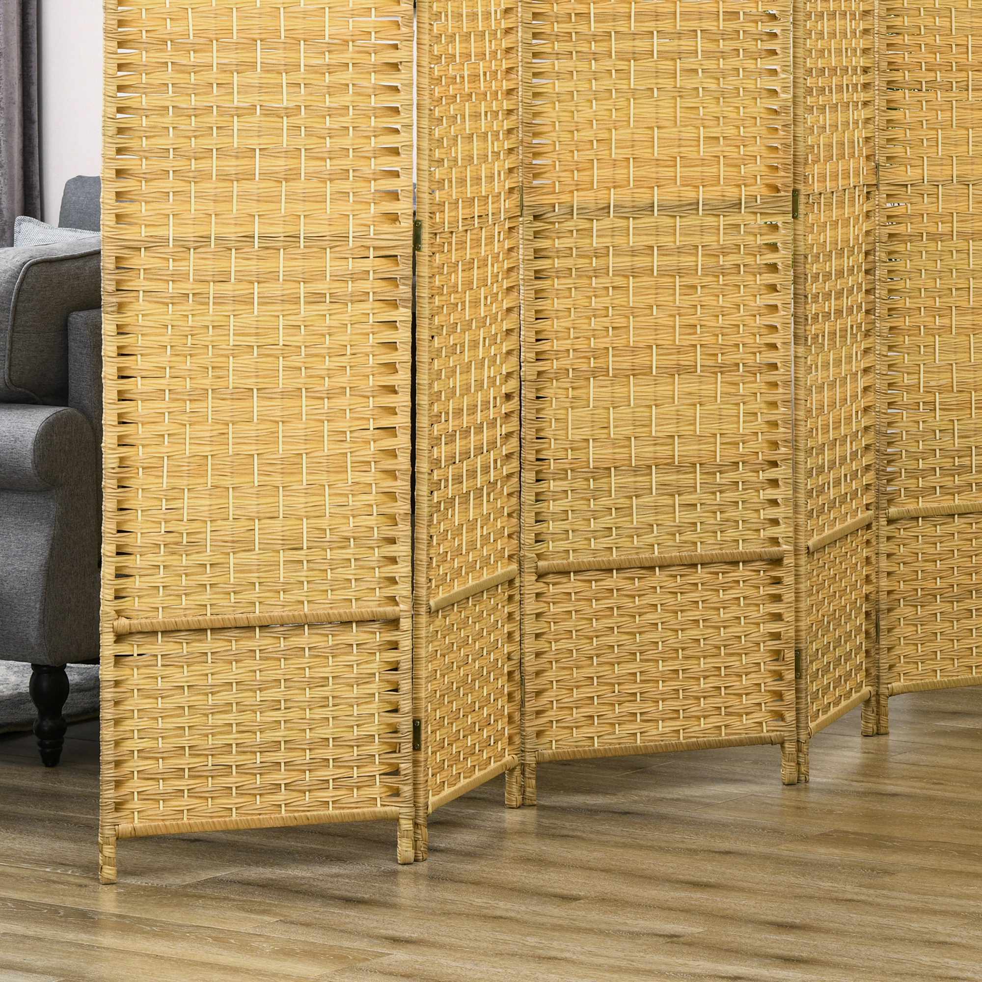 Hopfällbar rumsavdelare, 6-panelers furustom, 270x180 cm