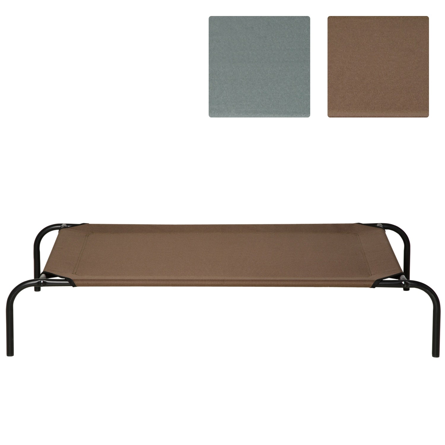 Hund- och kattsäng utomhus med reservöverdrag, 110x68x20 cm