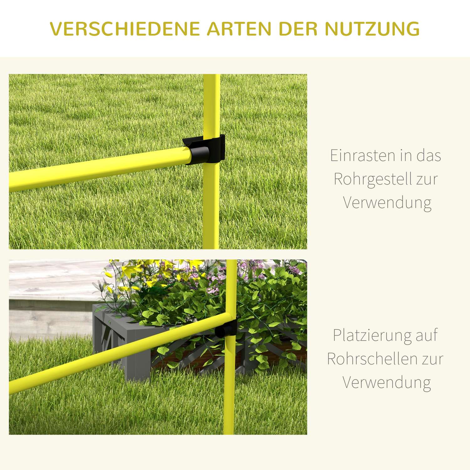 Hundträningsslalomset – 4 gula plasthäckar