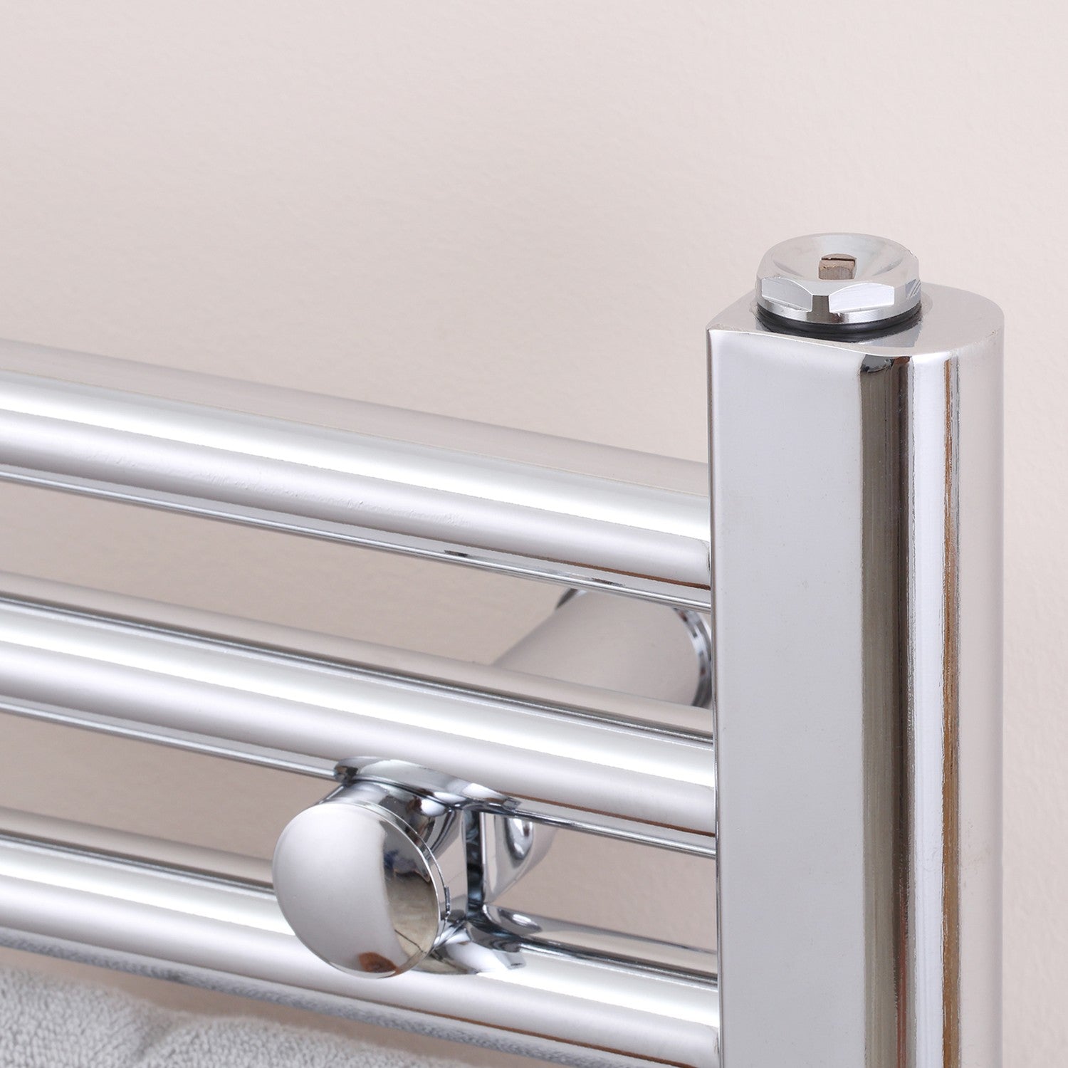 Hydronisk handdukskylare, 14 stavar kolstål, 600x800 mm