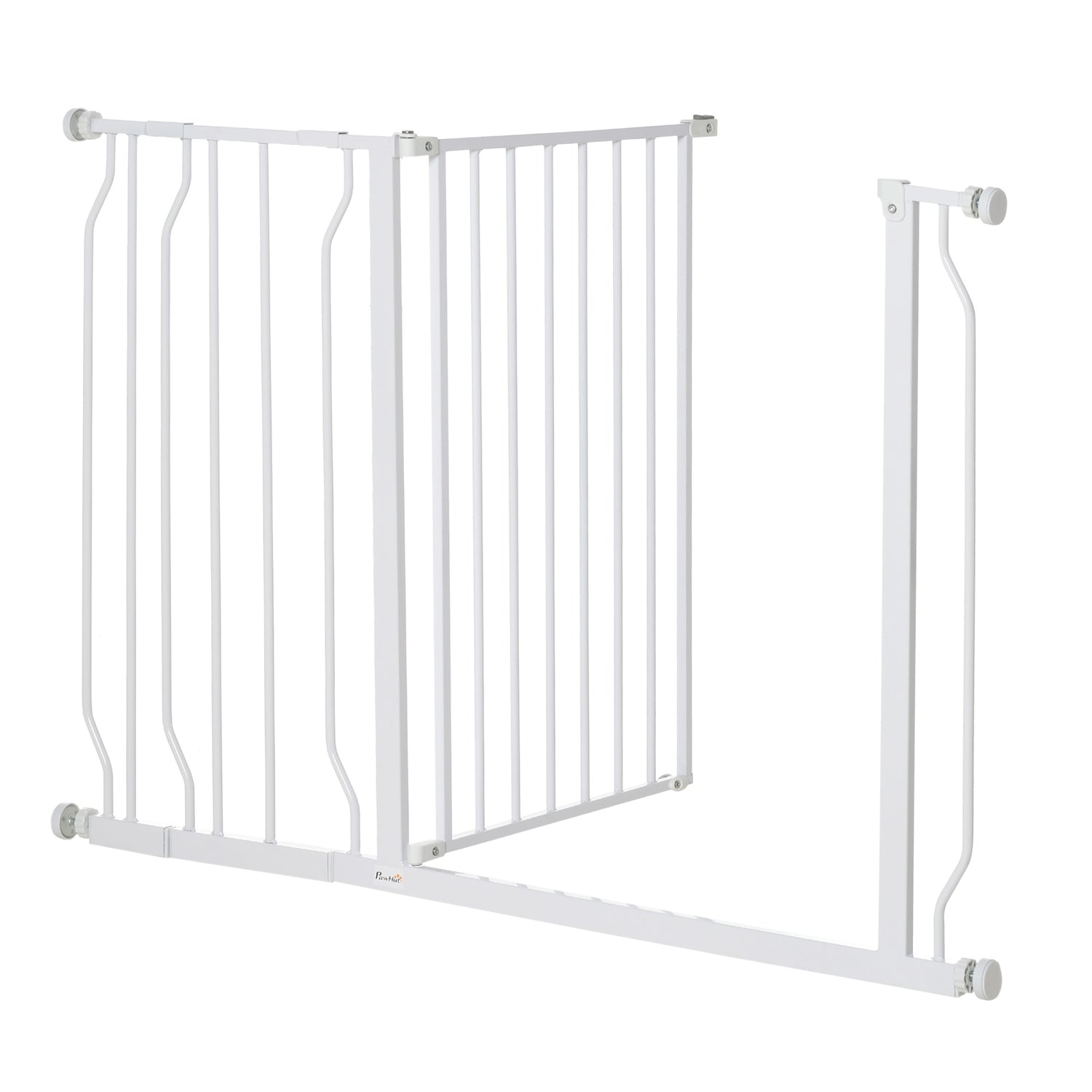 Justerbar hund- och babygrind – No-Drill, Svart, 75-115 cm