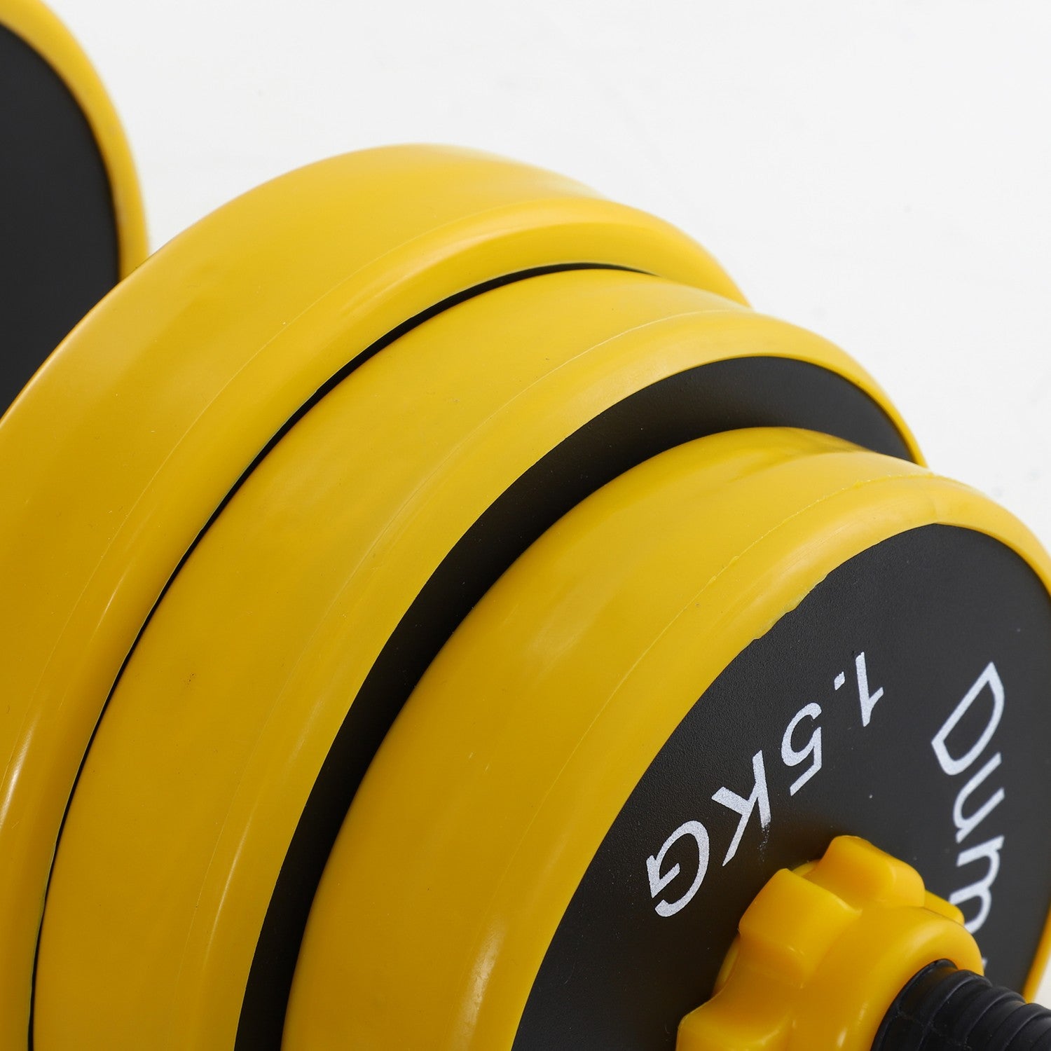 Justerbart 25 kg hantelset med 12 plattor för fitness