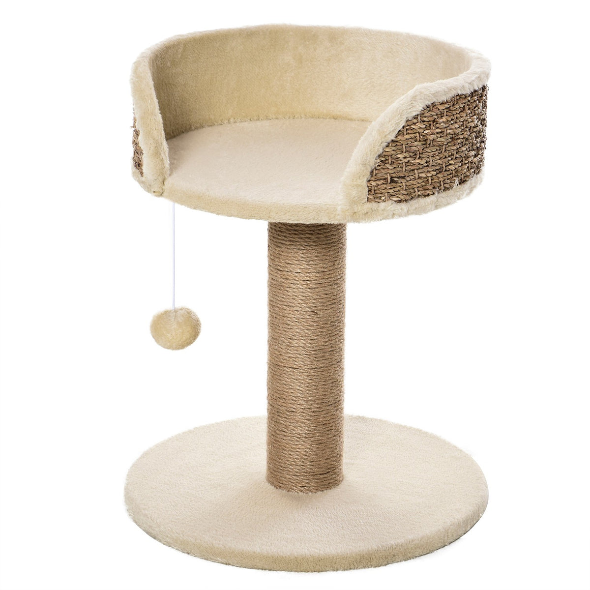 Kratzsäule mit Jute und Spielball, 49 Cm