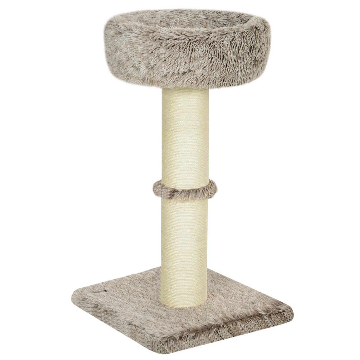Kratzbaum mit Bett – 87 cm hoch, Sisal, für Katzen bis 6 kg